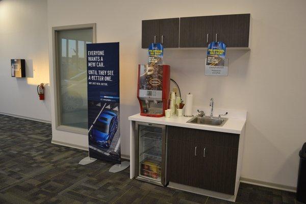 Enjoy complimentary hot coffee while you get your vehicle serviced!