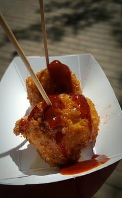 Bacon Mac and cheese lollipop -Dark horse