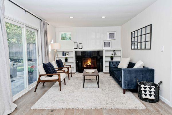 Staged Living Room - Moraga