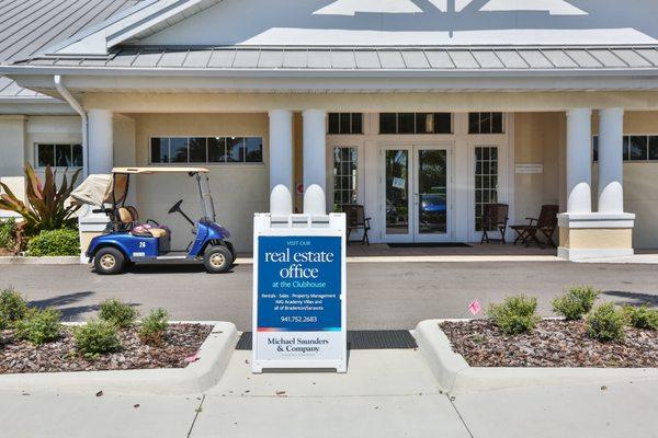 Entrance to Michael Saunders & Company's Bradenton IMG Academy Office. IMG Academy Real Estate, Homes, and Condos.