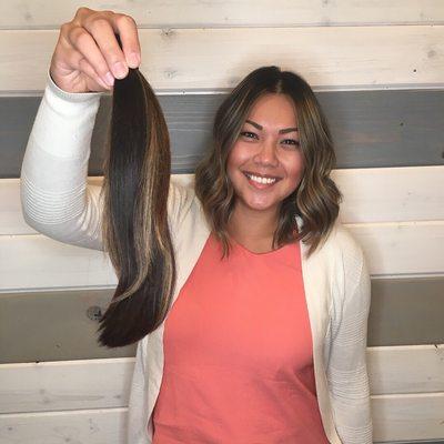 Full Ponytail that was donated to "Children with Hair Loss"