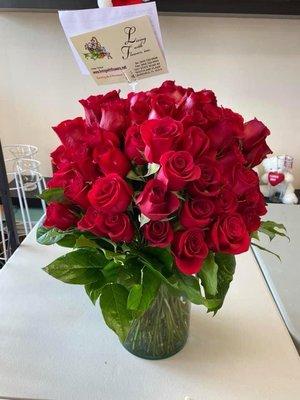 Oversized Red Rose Arrangement for Valentine!