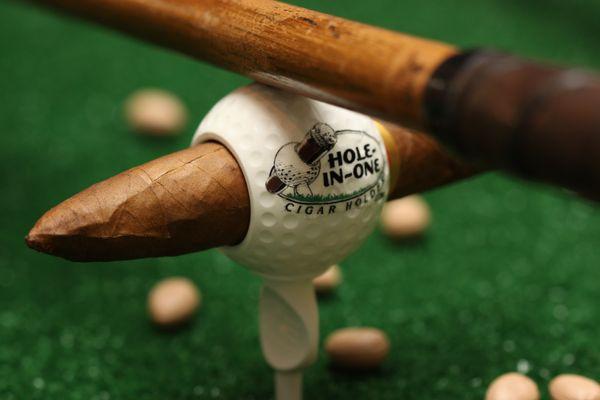 Hole-In-One Cigar Holder