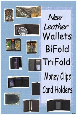 Huvals has a great selection of Leather wallets and Belts.