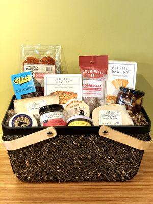 Charcuterie board gift basket