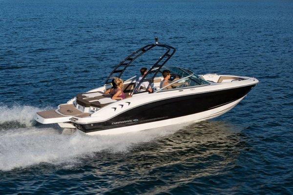 Endless possibilities with  a new Chaparral boat.  Ski, Wakeboard, surf, fish, or lounge.  Chaparral does not compromise for your benefit.