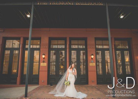 Bridal Captured at The Tremont in Galveston, TX