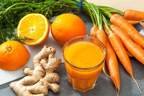 Fresh Ginger Carrot Juice!