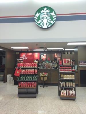 It has a Starbucks!