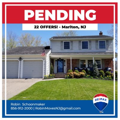 Multiple offers on this gorgeous Marlton, NJ property!