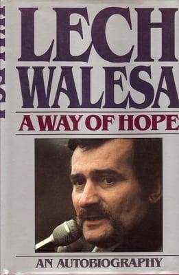 Stated First Edition, signed by Lech Walesa inside the front cover.  325 pages, indexed, b&w photographs.  burgundy cloth boards with silver