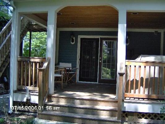 Rear porch