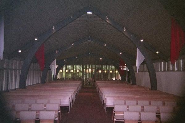 View Towards Narthex, Lights On!  Photo taken 7/7/10.