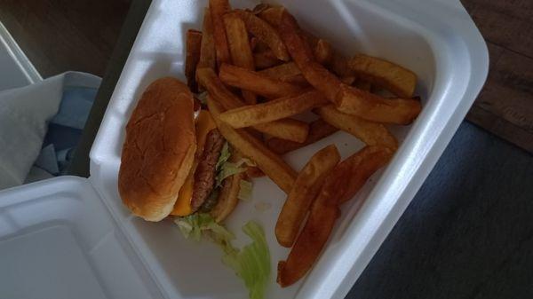 Bacon Cheeseburger with Fries