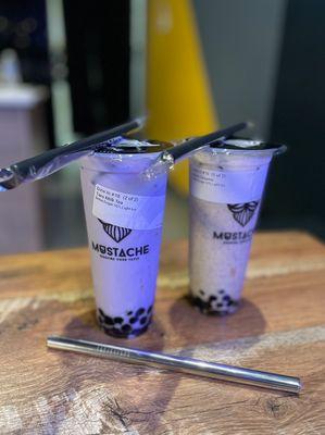 Taro & Black Sesame Milk Teas