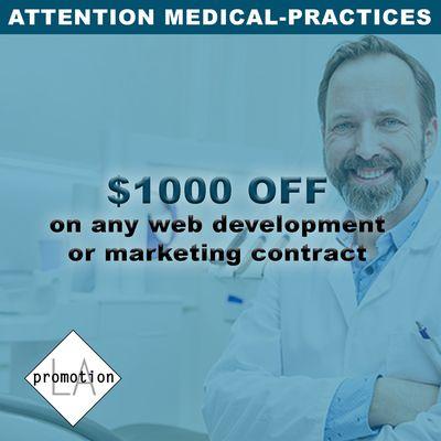 Get $1,000 Off your Website Development or Marketing contract!