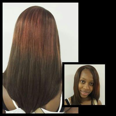 Invisible part closer sew in