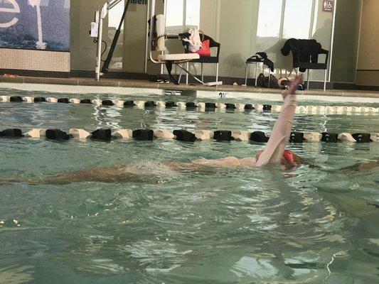 Learning backstroke sometime back in February