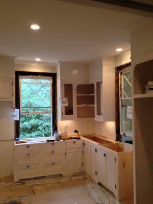 Kitchen Remodel, Can lighting and Under Cabinet Lighting.