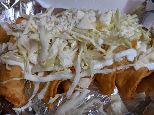 Tacos Dorados (potato filling only)