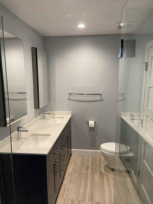 After bathroom renovation