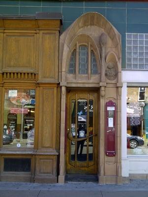 Our beautiful front door - right on State Street.