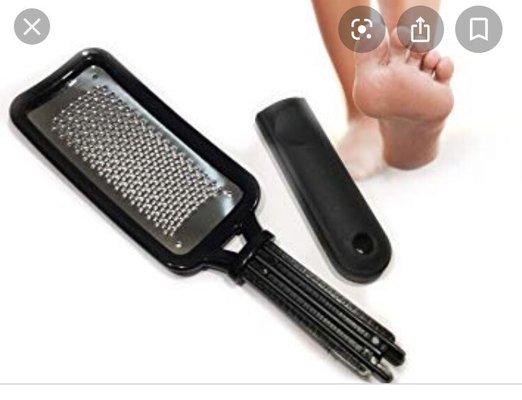 "Cheese grater" tool that they use on the bottoms of your feet. Both of my guests had their feel torn up and bleeding from it.