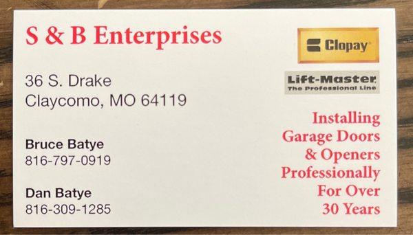 S & B Enterprises