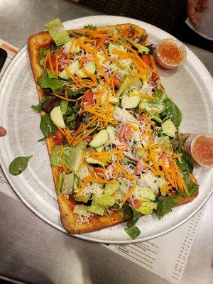 That's a Salad pie!  I saw this and order one for myself... immediately.   Love this place...