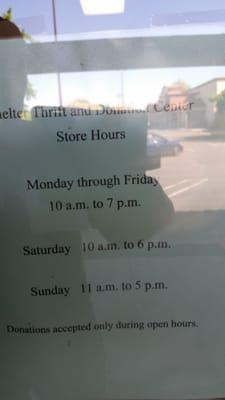 Store hours