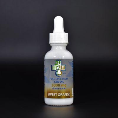 Local Favorite Sweet Orange tincture with 3000mg Full Spectrum CBD