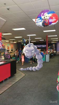 Rare Pokemon at CHuck E Cheese!  Onix