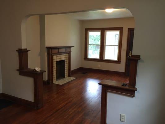 Our maintenance talent does renovation work as shown--this to a Grandview Heights duplex built in the 1920s.