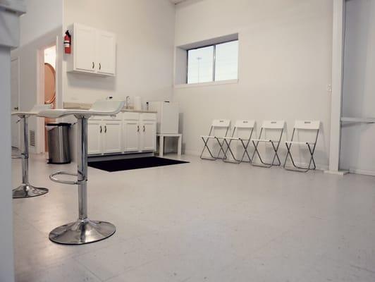 Kitchen area at -Stunner Studios - Houston Photography Studio