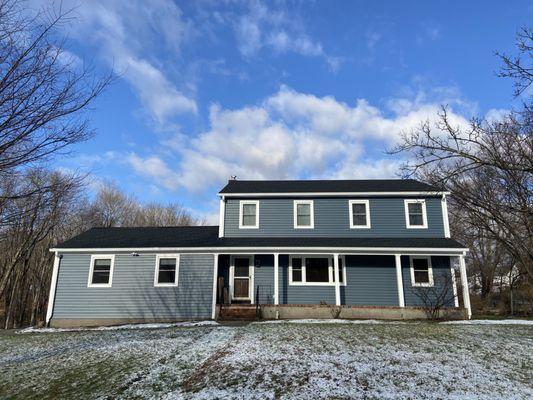 Gaf Timberline Roof, Norandex Siding, Pella Windows