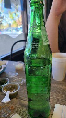 Sprite in a bottle since soda machine not working