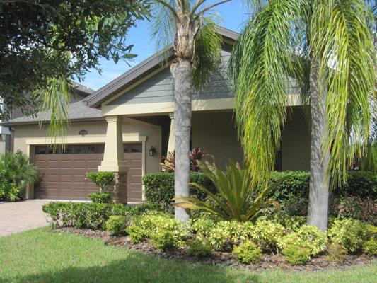 Luxury Home - New Tampa - 
  Lush Exterior landscaping