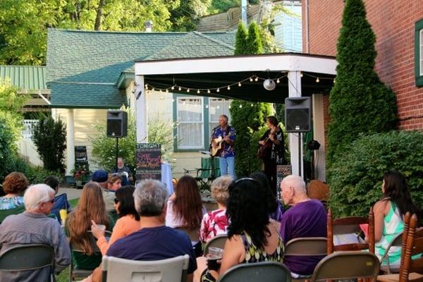 Stage on Front Lawn