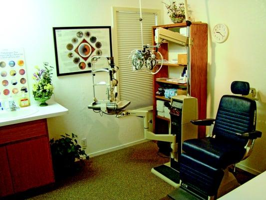 One of our exam rooms for eye exams in Paso Robles, CA.