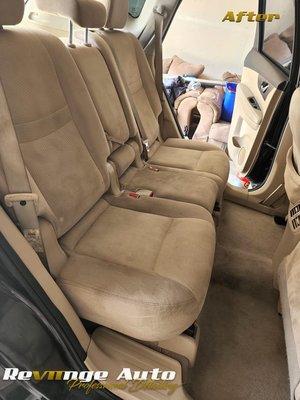 After a "Professional Shampoo & Stain Removal" interior detail.