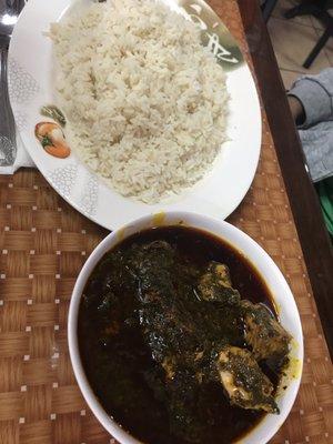 Palava sauce & rice