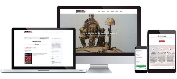 Honor361 website design