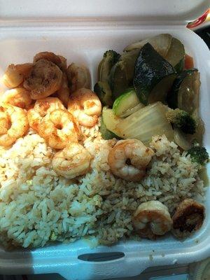 Shrimp hibachi to go