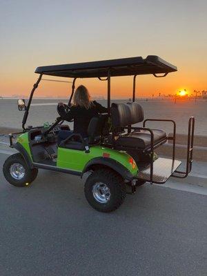 Evolution Forester 4 AC enjoying the Sunset