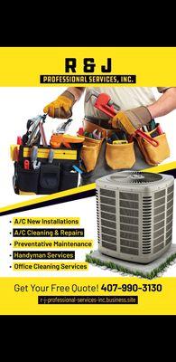 Our specialty is Hvac and air conditioning we also do water heater installs and repairs