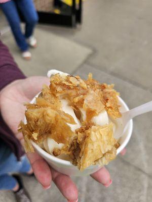 Baklava ice cream