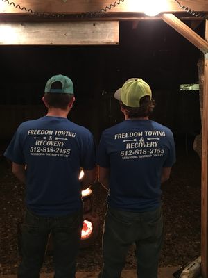 Two of my favorite people rocking our shirts!