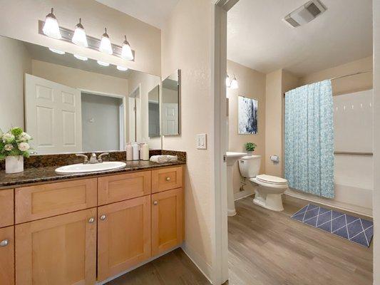 Bathroom at Pleasanton Place Apartment Homes