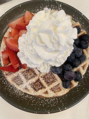 berry mochi waffles