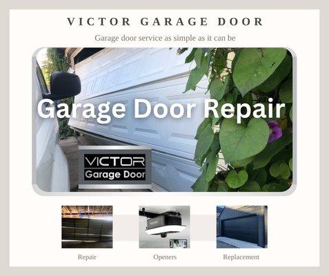 Garage Door Repair or Replacement Service. Old and unreliable garage door giving you a headache?  Victor's repair service in Chicago